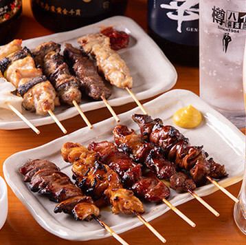 朝仕込みの新鮮な串料理
