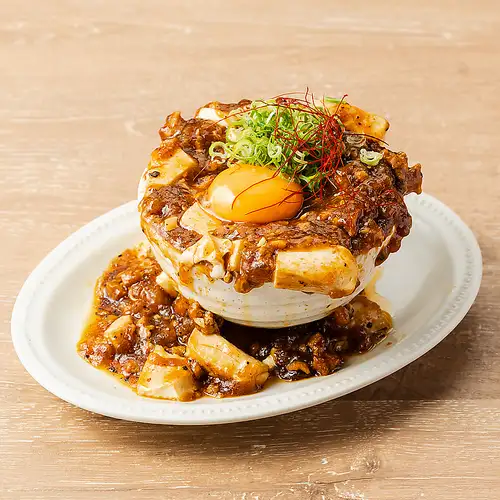 麻婆豆腐配滿滿的豆沙