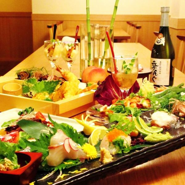 [Most popular, limited-time seasonal course] ≪120 minutes all-you-can-drink included≫ 5,000 yen including tax ⇒ 4,500 yen♪ (11 dishes in total) Please contact us for smaller portions