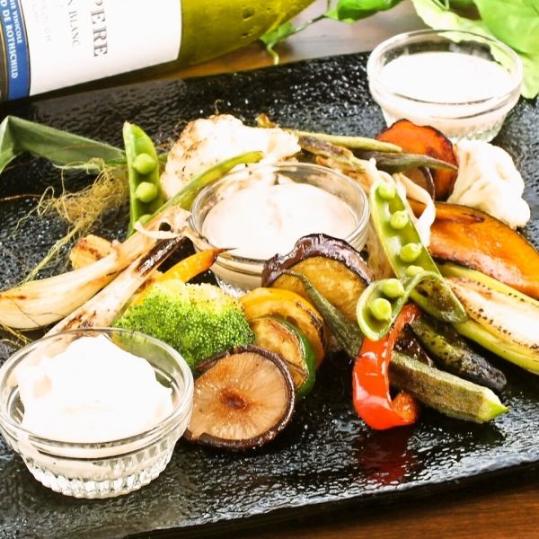 【オススメ☆】焼き野菜のバーニャカウダー