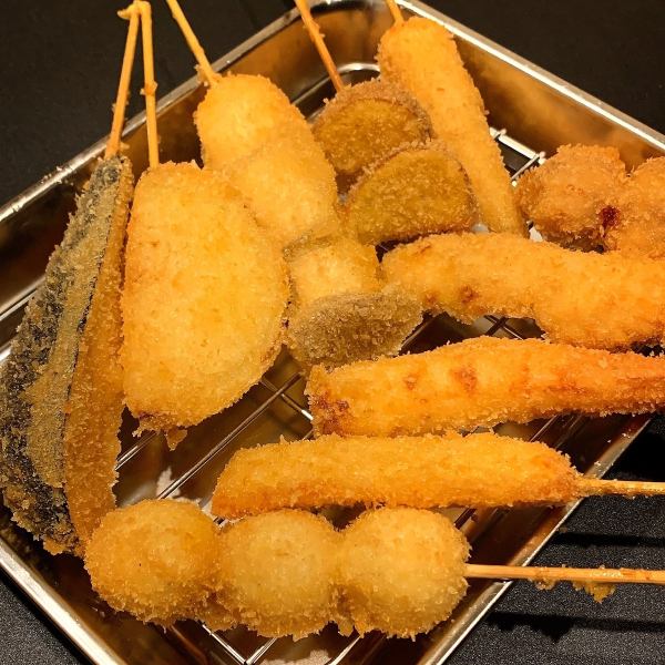 『 米油で揚げるヘルシー串カツ 』