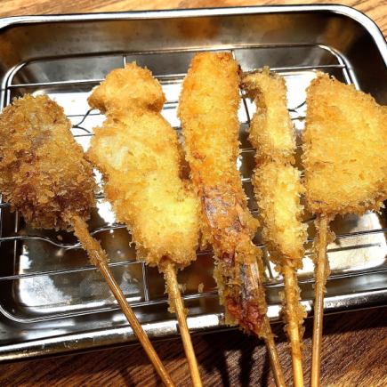 ☆18時まで限定☆【得得コース】 飲み放題＆串カツ＆おでん付全8品 2時間飲放題付4500円→3500円