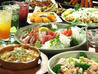 【選べるメイン!】『肉盛り』又は『刺盛り』3時間飲み放題付き3500円《6名以上で1名様無料》