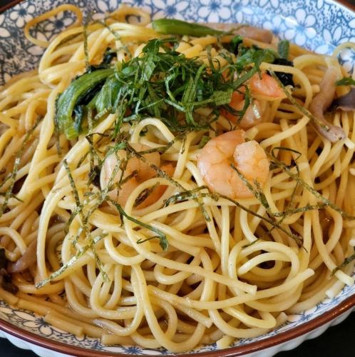 エビとあさりのパスタ