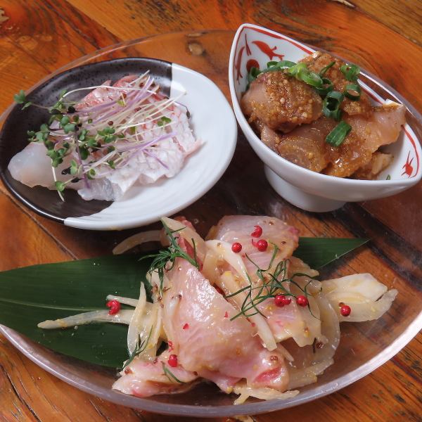 店主が毎日豊洲で目利き！鮮度抜群な旬魚の個性を引き出す【創作刺身】を、厳選ワインとカジュアルに♪