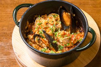 Oven-baked Risotto Vongole Rosso