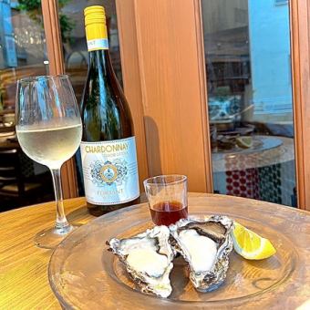 【以牡蛎为主酒的超值小套餐及套餐】适用于14:30至17:00之间预订的顾客。