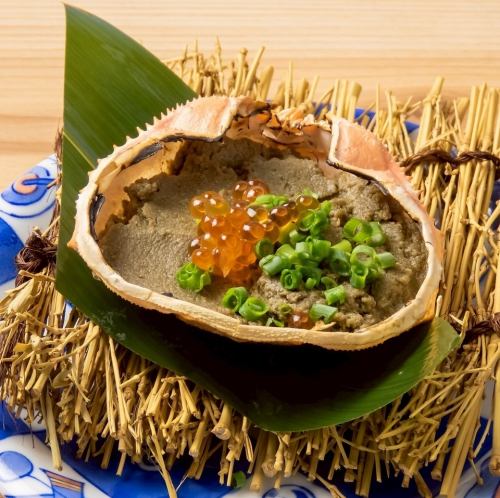 蟹味噌甲羅焼き
