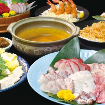 ★海の恵み★【漁りしゃぶしゃぶコース】★飲み放題付★