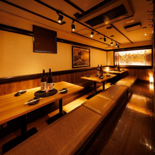 <p>◆Seats for groups are also available◆Spacious seats that can accommodate up to 50 people!! Up to 60 people can be reserved.Please feel free to contact us for various banquet consultations.) [Bluefin Tuna x Wagyu Hinata Shinagawa Branch]</p>