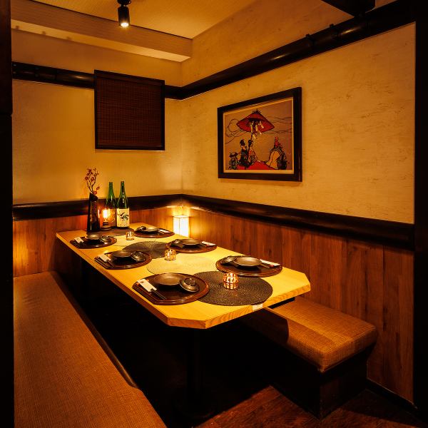 ◆Seats for 4 to 10 people ◆Relaxing and relaxing banquets in private rooms We prepare banquets for small groups up to 60 people in private rooms! receive.) [Bluefin Tuna x Wagyu Hinata Shinagawa Branch]