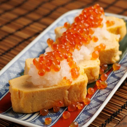 いくらのせだし巻き玉子