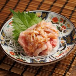 Negitoro with plum and crystal