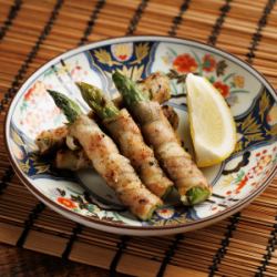 Grilled asparagus with bacon