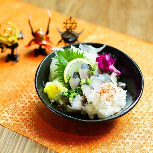 衝撃の炙り〆サバおろしポン酢