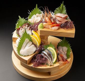北海道鲜鱼市场7种拼盘