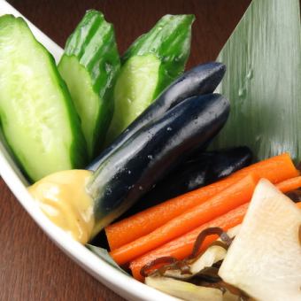 全て手作り！自家製漬物盛合わせ