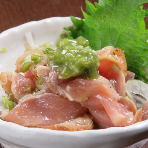 薩摩知覧鶏の手作り鶏わさ