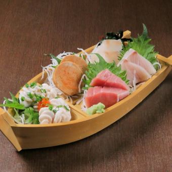 【旬を味わいたきゃ】旬の鮮魚5点盛