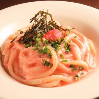 明太クリームうどん