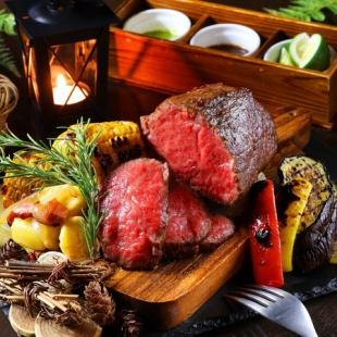 Selected beef low-temperature grilled platter