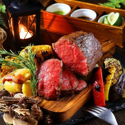 Selected beef low-temperature grilled platter