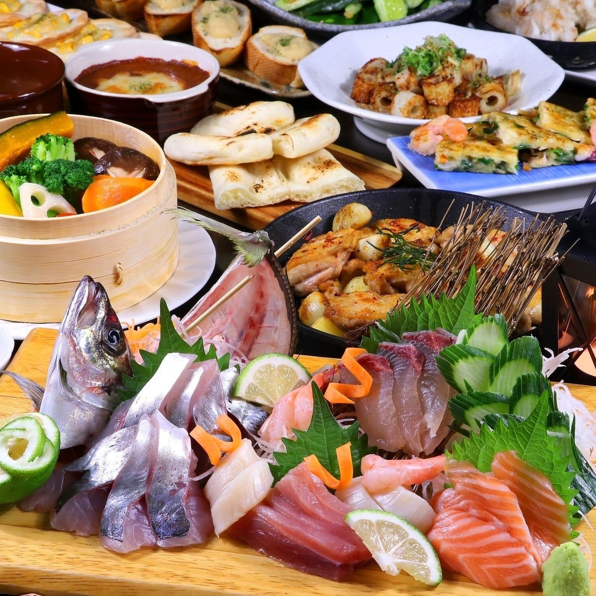 Recommended for welcome and farewell parties ♪ We have many courses with a luxurious sashimi platter