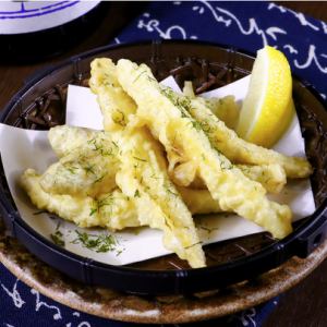ワカサギの磯天ぷら
