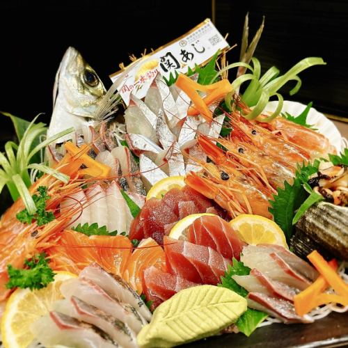 新登場！豪華豊関アジ姿造り付きプランは5000円で時間無制限☆