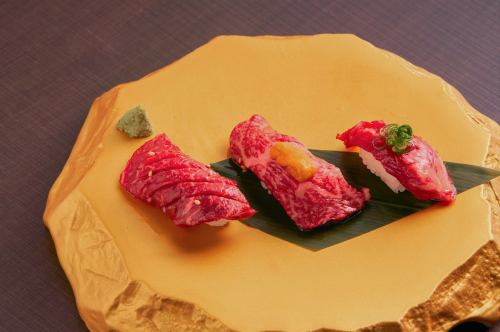 肉壽司拼盤3種