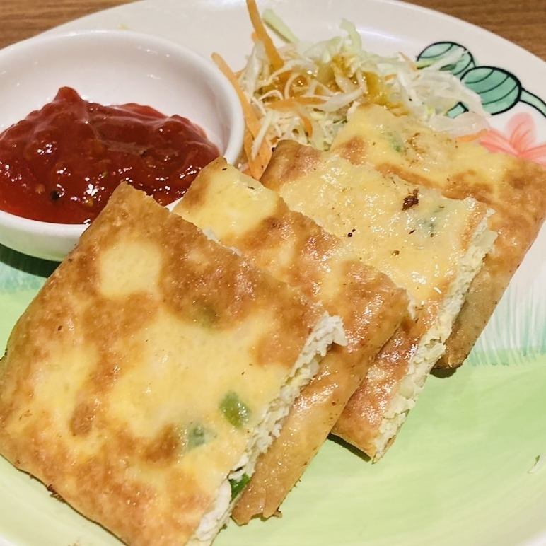 マルタバ（バリ風お好み焼き）