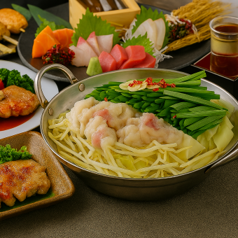 【2時間飲み放題付き】◆香る味噌もつ鍋コース3300円(税込)