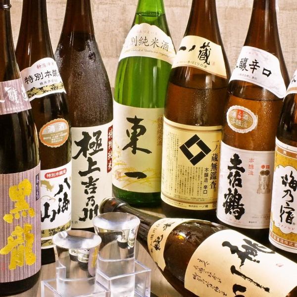 Great compatibility with creative Japanese cuisine ◎ Please enjoy our proud gem and special brand sake at Meieki's Rakuzo Utage!