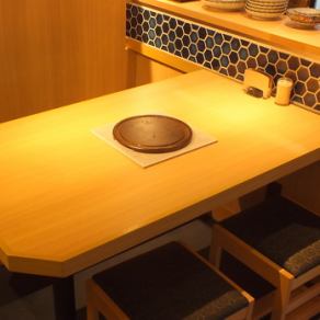 4名様でご利用可能なテーブル席