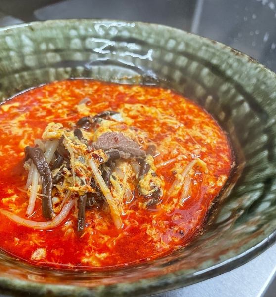 ≪〆に最適なさっぱりメニュー★≫ スープメニュー・麺類各種　￥606（税込）～