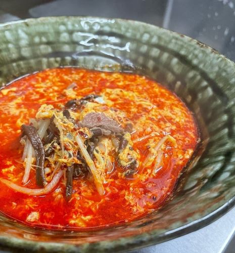 ≪〆に最適なさっぱりメニュー★≫ スープメニュー・麺類各種　￥606（税込）～