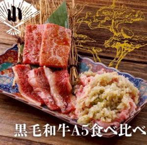 Comparison of A5 Black Wagyu Beef (Small)
