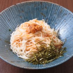 冷 うにのそうめん