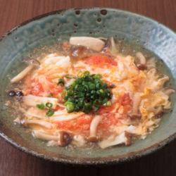 温 明太玉子あんかけのそうめん