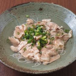 温 牛しゃぶのそうめん