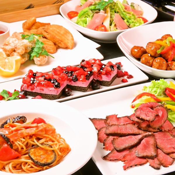 【お料理+２時間飲み放題★貸切特典付き】歓迎会、各種ご宴会、打ち上げにぴったりのコースが充実