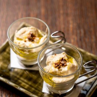 cold corn mousse