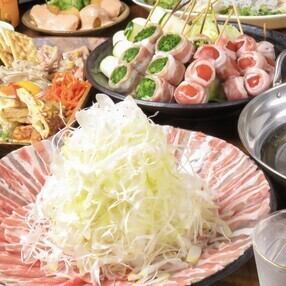 名物！やさい巻き串、逸品料理全8品コース3,850円※料理のみ