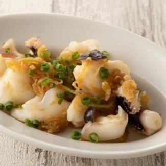 鱿鱼须配葱姜汁