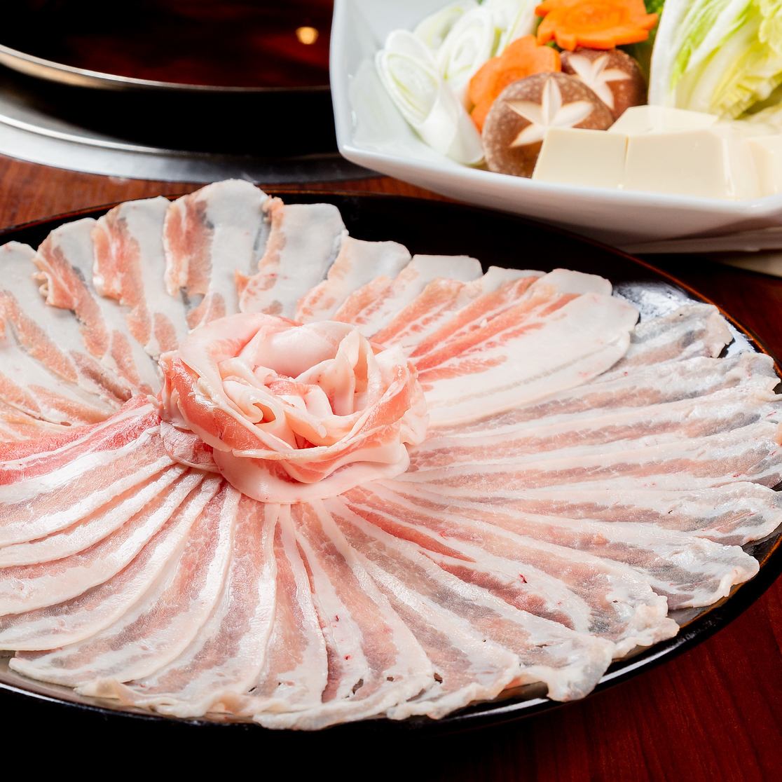 [Top quality] Saga prefecture Tenzan pork shabu-shabu and specially selected Kuroge Wagyu beef shop!