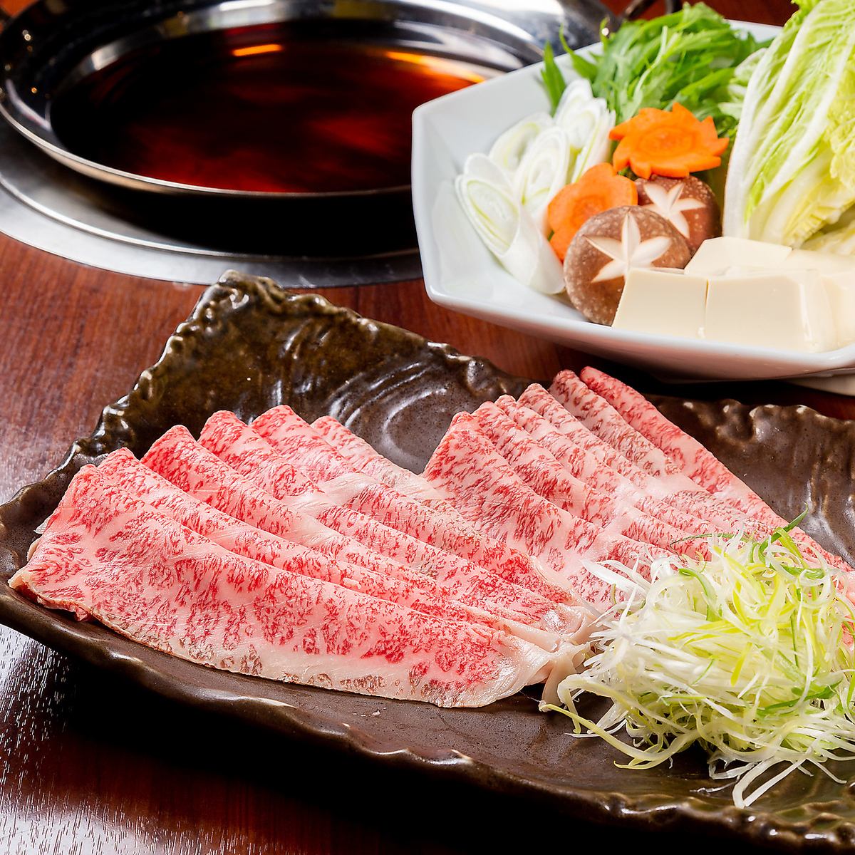 An exquisite dish that can only be tasted here! Tenzan pork shabu-shabu!
