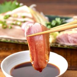 種鶏のモモたたき