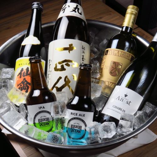 日本酒は種類豊富にご用意