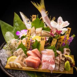 [魚類] 一本野7片刺身拼盤（4人份）