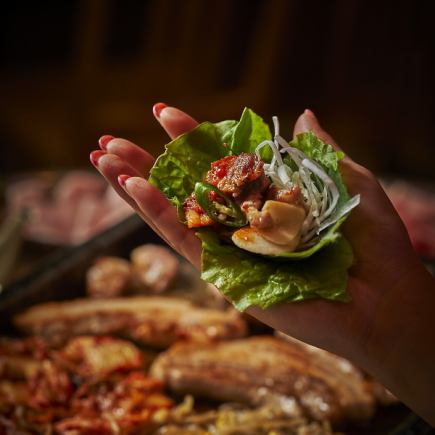 [僅限食物] 為那些想輕鬆享受韓國料理的人提供的“休閒五花肉套餐”